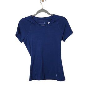 Smartwool Women's Merino 150 Plant-Based Dye Baselayer SS Top - XS - Indigo Blue